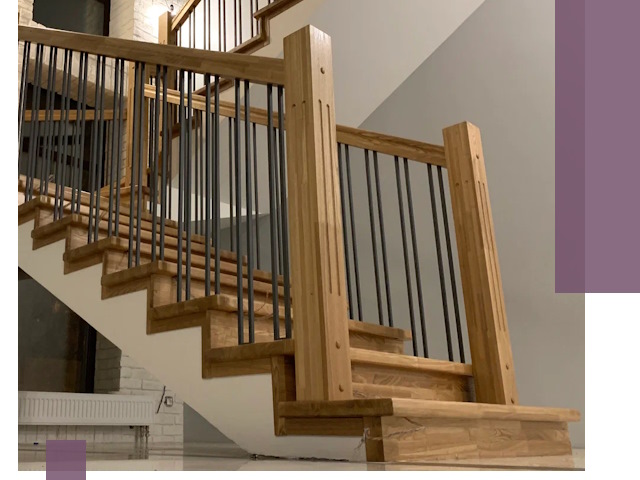 Реставрация деревянных и металлических лестниц в Ялуторовске