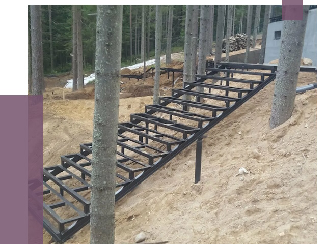 Монтаж металлических лестниц в Ялуторовске от 13686 руб. 