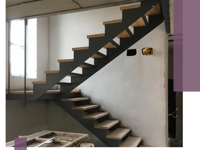 Изготовление лестниц на металлокаркасе в Ялуторовске от производителя