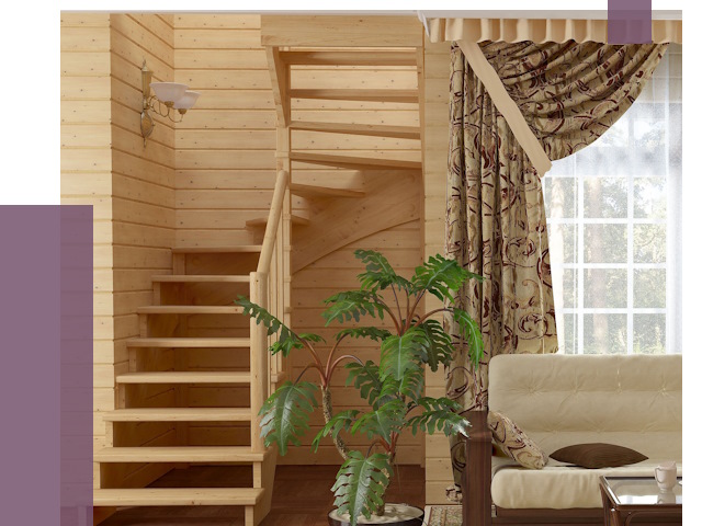 Лестницы для дачи в Ялуторовске от 76693 руб.  | ПРОЛЁТ-Лтр