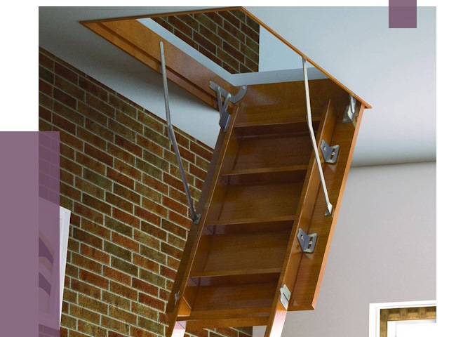 Установка чердачной лестницы в Ялуторовске от 7902 руб. | ПРОЛЁТ-Лтр