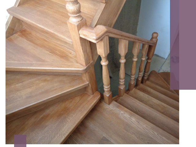 Дубовые лестницы под ключ в Ялуторовске: изготовление и монтаж