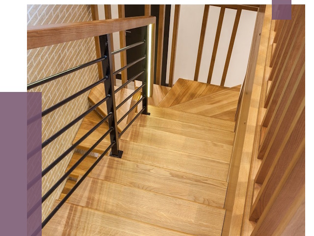 Лестницы из ясеня в Ялуторовске под ключ от 10122 руб. 