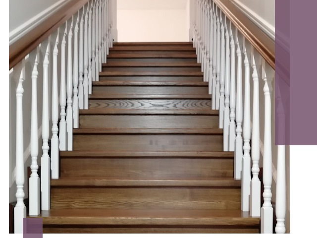 Лестницы из ясеня на заказ в Ялуторовске — изготовление и монтаж