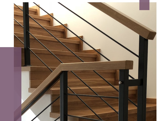 Обшивка металлической лестницы деревом в Ялуторовске от 4390 руб. 