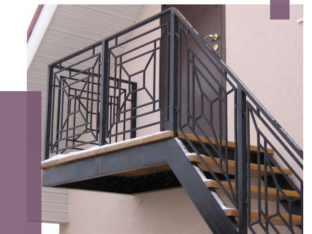 Металлические перила в Ялуторовске от 4338 руб.  | ПРОЛЁТ-Лтр