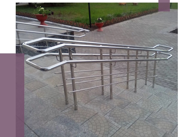 Перила для инвалидов в Ялуторовске от 7664 руб. под ключ | ПРОЛЁТ-Лтр