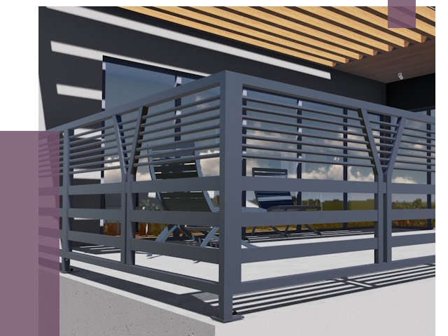 Изготовление балконных ограждений в Ялуторовске от 10845 руб. | ПРОЛЁТ-Лтр