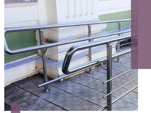 Ограждения пандусов из металла и нержавейки в Ялуторовске