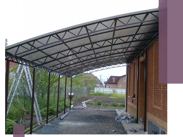 Профессиональный монтаж навесов под ключ в Ялуторовске