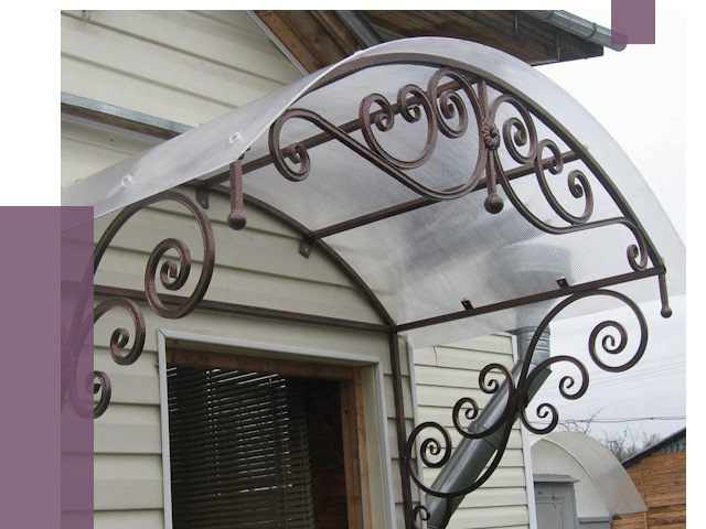 Изготовление козырьков в Ялуторовске от 7437 руб. — заказать | ПРОЛЁТ-Лтр