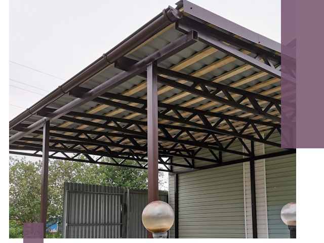 Навесы под ключ в Ялуторовске: изготовление, монтаж и гарантия