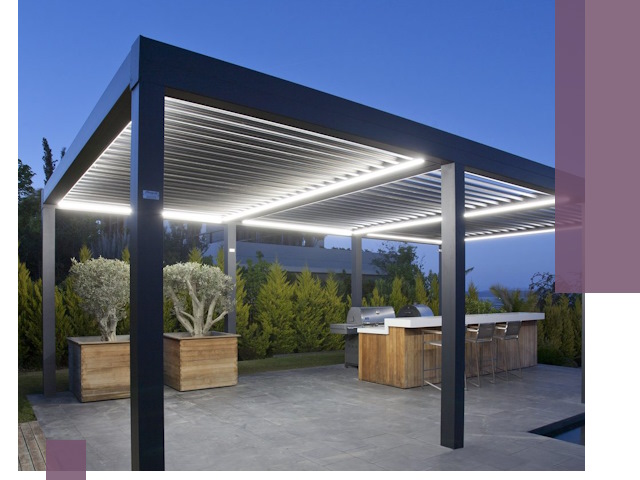 Навесы отдельно стоящие под ключ в Ялуторовске из металла и поликарбоната