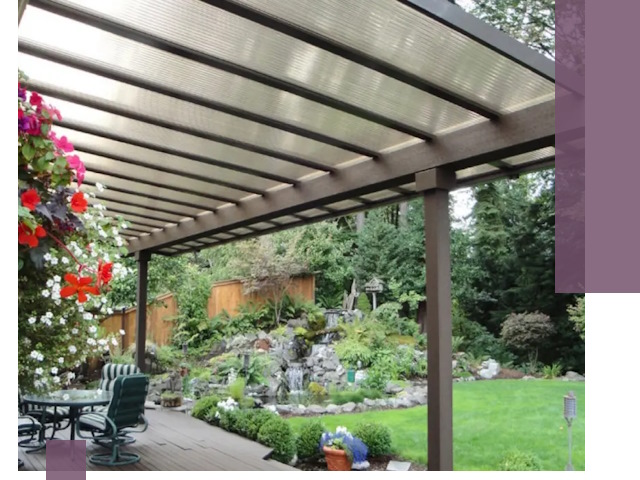 Навесы из поликарбоната под ключ в Ялуторовске быстро и надёжно