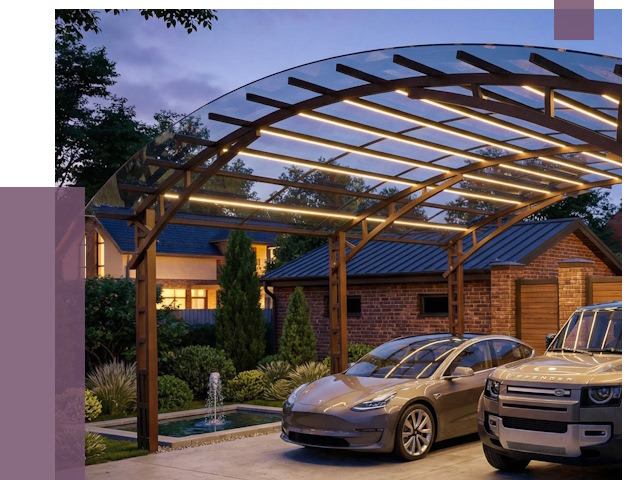 Металлические навесы в Ялуторовске от 12808 руб. под ключ — ПРОЛЁТ-Лтр