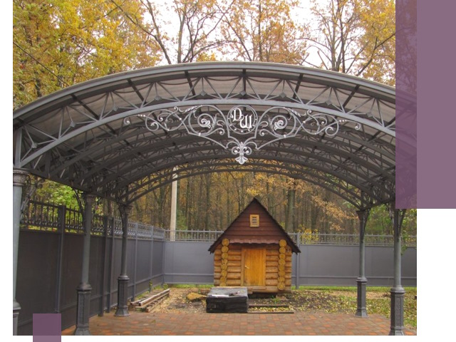 Кованые навесы премиум-класса под заказ в Ялуторовске