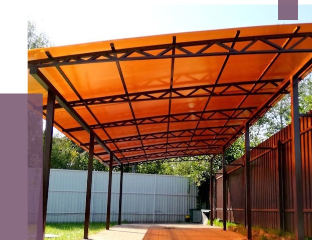 Односкатные навесы под ключ в Ялуторовске от 13273 руб. 