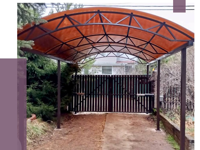 Арочные навесы в Ялуторовске от 12860 руб. — изготовление и монтаж | ПРОЛЁТ-Лтр