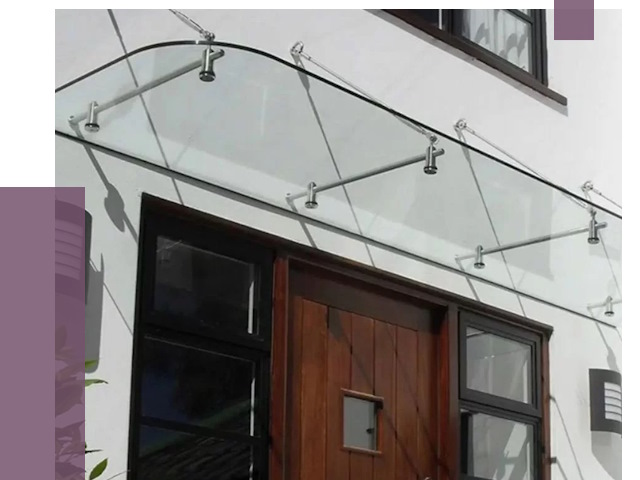 Стеклянные козырьки в Ялуторовске от 19109 руб. | ПРОЛЁТ-Лтр