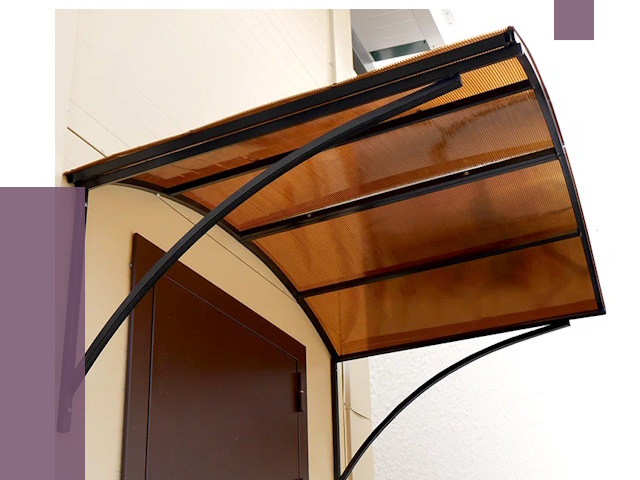 Недорогие козырьки в Ялуторовске от 7664 руб.  | ПРОЛЁТ-Лтр