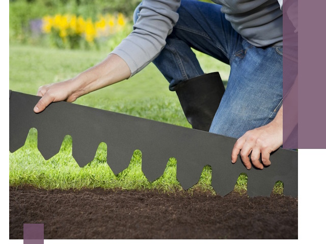 Металлические бордюры для газона в Ялуторовске — изготовление и монтаж