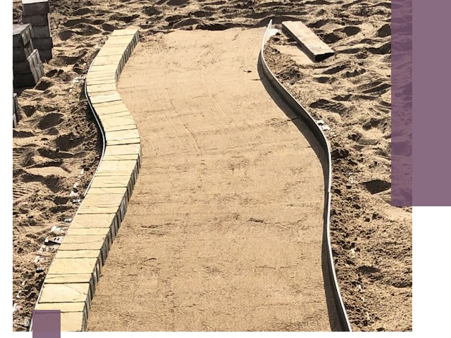 Металлические бордюры для тротуаров в Ялуторовске — прочные и долговечные