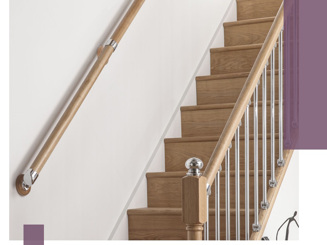 Пристенные поручни из стали и нержавейки под монтаж в Ялуторовске