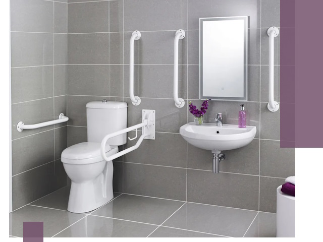 Поручни для санузлов в Ялуторовске: установка, ремонт и монтаж